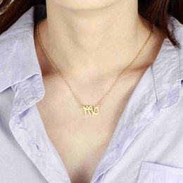 Pendant Necklaces Qitian Arabic Birthday Necklace Personalised Birthday Digital Pendant Stainless Steel Necklace Customised Arabic NecklaceWX