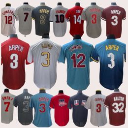 2024 Baseball Jerseys Men Women youth Bryce Harpe Trea Turner Rhys Hoskins JT Realmuto Schwarber Kyle Schwarber