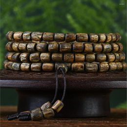 Strand Hainan Guoxiang Yingge Lvqi Nan Agarwood Bracelet 6mm Men's And Women's Multi-Circle Crafts Wooden