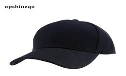 Ball Caps Opshineqo Black Adult Unisex Casual Solid Adjustable Baseball Women Snapback Hats White Cap Hat Men1173577