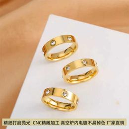 Unique Meaning Design Ring Luxury and exquisite ring mens womens rings elegant with diamond inlay that fall Couple jewelry same style with cart original rings