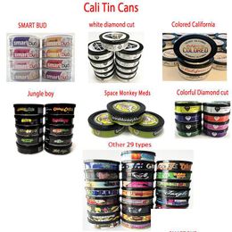 Cell Phone Boxes Packages Wholesale 3.5G 100Ml Cali Presstin Cans Empty Tuna Can Bottle Smart Bud Jugnle Boy Dry Herb Flower Candy Dh2Lh