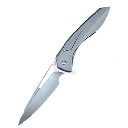 Hk274 Titanium Alloy High Hardness Outdoor Folding Knife Home Sharp Fruit Knife Multi-Functional Field Pocket Knife