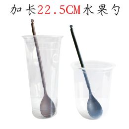 Sets Disposable Coffee Stirrer Spoon Plastic Dessert Spoon Cafe Stir Stick Bar Accessories 100pc/lot