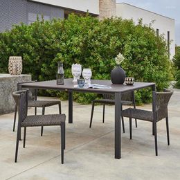 Camp Furniture Nordic Rattan Chair For Open Air Garden Courtyard Villa Balcony Outdoor Beach Modern Water Proof Chairs