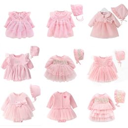 born Baby Girl Princess Dress Clothes Baby Baptism Dress Infant Christening Dress vestidos 0 3 6 9 months Kids Outfits 240428