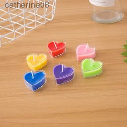 Candles 9Pcs Scented Wax Candle Decoration 2024 Christmas Heart-Shaped Fragrance Candles Valentine Proposal Birthday Home Aromatic Decor d240429