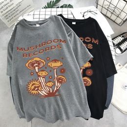 Retro Trippy Mushroom Cute T Shirts Oneck Casual Summer Oversized Woman Tshirts Fashion Streetwear Clothes Y2k Aesthetic 240422