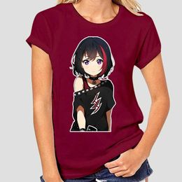 T-shirts Bang Dream Ran Mike Hentai Haven Chan Anime Girl Poppin Party Black T-shirt Set Mens Cotton T-shirt Top Harajuku 2807XL2404