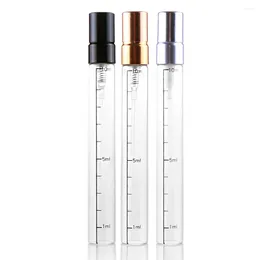 Storage Bottles Portable Glass Refillable Perfume Bottle With Aluminium Atomizer Empty Parfum Case For Traveller 10ml