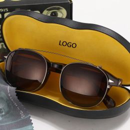 Sunglasses Johnny Depp Polarised Sun Glasses Women Clip on Sunglasses Men Brand Acetate Frame Vintage Lemtosh Eyeglasses Top Quality