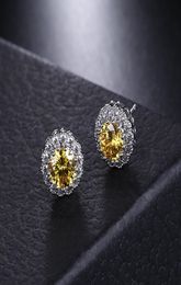 New Arrival Friends 18K White Gold Plated Earings Big Diamond Earrings for Women White Zircon Earrings9552229