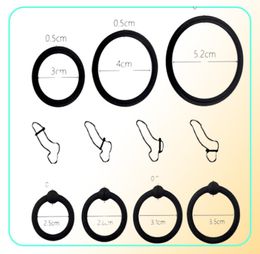 34 pcs Penis Rings Cock Sleeve Delay Ejaculation Silicone Beaded Time Lasting Erection Sexy Toys for Men Adult Games7738513