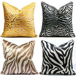 Golden American Decoration Cushion Cover for Sofa Throw Nordic Pillowcase Bed Fall and Winter Decor Living Room 240428