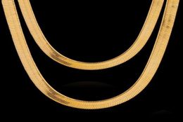 Whole 24k Colour Plated Brass Chain Necklace For Women Herringbone Chains Jewellery Making Gift6362064