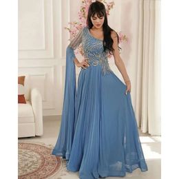 Arabic A-Line Aso Ebi Oct Chiffon Bride Dresses Sequined Lace Evening Prom Formal Party Birthday Celebrity Mother Of Groom Gowns Dress Zj358