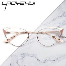 Frame Cat Eye Glasses Frame Women's Female Eyeglasses Frames Optical Prescription Eyewear Anti Blue Light Reading Glasses 2022