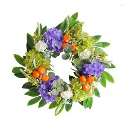 Decorative Flowers Artificial Plant Wreath Flower Garlands For Front Door Wall Wedding Party Home Decorations Festival Decors