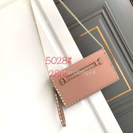 Locoo Letter Stud Rivet Purse Valentyno Small Designer Style Cowhide 2024 Lady Event Bag Womens Bags Crossbody Chain Rock Vlogoo Square Trendy 299E