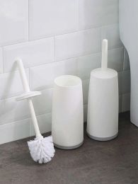 Set WORTHBUY Toilet Brush Easy To Clean Brush Head No Dead Corner Cleaning Brush WC Cleaning Tool Bathroom Accessories