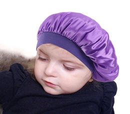 Soft Satin Sleeping Cap Salon Bonnet for Kids Boys Girls Comfortable Children Night Sleep Hat Hair Loss Cap Ladies Turban Suit 381180161