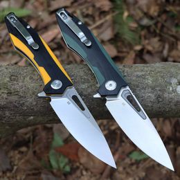 Free Wolf Wholesale OEM ODM Knife Pocket Fold Knife Tactical Wood Handle Folding Knife D2