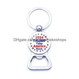 Other Event & Party Supplies American Bottle Opener Election Metal Key Ring Pendant Usa 2024 Trump Beer Openers Drop Delivery Home Gar Dhblg