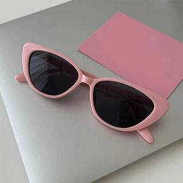 Sunglasses Vintage Small Frame Cats Eye Women Brand Designer Fashion Sun Glasses Men Outdoor Hip-hop Eyewear UV400 Gafas H240429