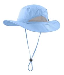 Connectyle Toddler Boys Kids Sun Hat Outdoor Sports Lightweight Adjustable Breathable Mesh Bucket Hat UV Protection Fishing Hat 240419