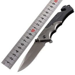 New FA49 Folding Knife 440C Gray Titanium Coated Blade Black G10 Handle Survival Tactical Knife