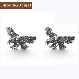 Stud Earrings Provide Free Testing Certificates Real 925 Sterling Silver Earring Eagle Fine Jewelry Man 2024 Accessories E7