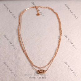 Collana kendrascott designer di lusso gioielli k temperamento doublelayer catena collana geometrica ovale per donne kendrascott gioielleria alla moda 4926