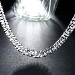 Pendants CHSHINE Wholesale Width 6MM Chain 925 Sterling Silver Necklaces For Women Men Charm Fashion Jewellery Wedding Party 50/55/60cm