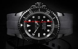 High Quality Watch 126660 126600 Sea Dweller Ceramic ETA 2813 Automatic Sea Black PVD Rubber strap Mens Watches Wristwatches6175037