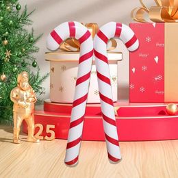 Party Decoration 2Pcs Christmas Inflatable Walking Sticks Outdoor Candy Coloured