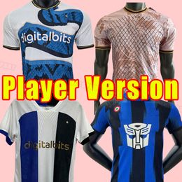 Player Version Inter LUKAKU soccer jerseys 23 24 BARELLA VIDAL LAUTARO ERIKSEN ALEXIS DZEKO CORREA UNIFORMS football shirts 2023 2024 Milan men training Ninja