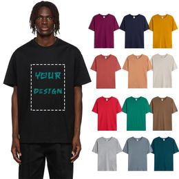 DIY 190g 100% Cotton Custom T Shirt Make Your Design Text Men Women Print Original Design High Quality Gifts Tshirt 240428