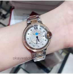 Unisex Dials Automatic Working Watches Carter Fixed womens watch blue balloon 18K gold original diamond inlaid automatic mechanical WE902077