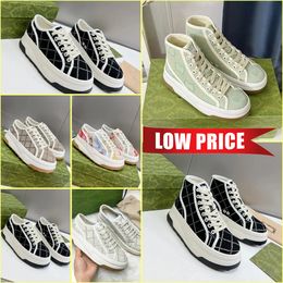 Designer Tennis 1977 Sneakers Luxury Canvas Shoes Beige Blue Washed Jacquard Denim Shoe Ace Rubber Sole Embroidered Vintage Casual Sneakers