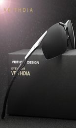 VEITHDIA Brand Men's Aluminium Sun Glasses Polarised UV400 Sun Glasses Male Eyewear Sunglasses For Men 6592 Cl2009203696391
