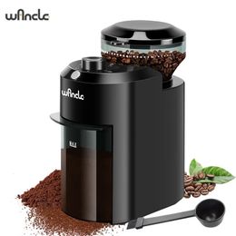 Wancle Electric Burr Cafeter Grinder Ajuste Burr Mill Coffee Fean Reting com 28 configuração precisa de moagem 220V120V 240411