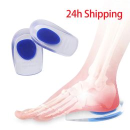 Accessories 2Pcs Silicone Heel Pads Plantar Fasciitis Man Heel Spur Silicone Gel Heel Cups Heel Pain Heel For Shoes Foot Silicone Foot Pad