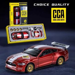 3D Puzzles CCA MSZ 1 42 2018 Ford Mustang GT Alloy Toy Car Model Racing Alloy Component Series Sports Car Modification Accessories GiftL2404