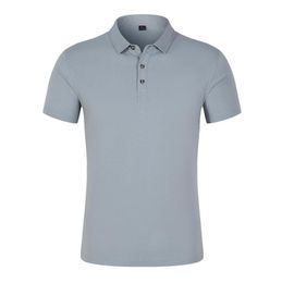Nowe solidne kolory koszule polo z krótkim rękawem swobodny moda letnia lapa męska topy koszula s-2xl