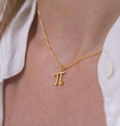 5pcs science Pi 314 Math Necklace Pi Symbol Necklace Mathematician Teacher Geometry Necklace Jewellery Gift for friends and classma6558383