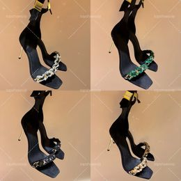 heels Designer heel Sandals Women's Elegance Shoes Summer High Heel Sandals Four Seasons Shoes beautiful Genuine leather high-heeled sandals EU35-41