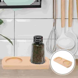 Dinnerware Sets Sauce Bottle Base Salt And Pepper Holder Tray For Grill Wooden Trays Crafts Acacia