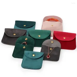 Jewelry Pouches Customized Fashion Packaging Box Bag Flannel For Ring Bangle Bracelet Necklace Earrings Set Exquisite Gift