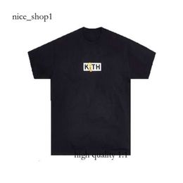 Kith T Shirt Rap Hip Hop Ksubi Male Singer Juice Wrld Tokyo Shibuya Retro Street Fashion Brand Short Sleeve T-Shirt 488