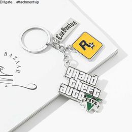 Ta 5 Oyun Keychain Grand Theft Auto 5 Keychain Erkekler için hayranlar Xbox PC Rockstar Anahip Keaver Taşıyıcı Mücevher Llaveros